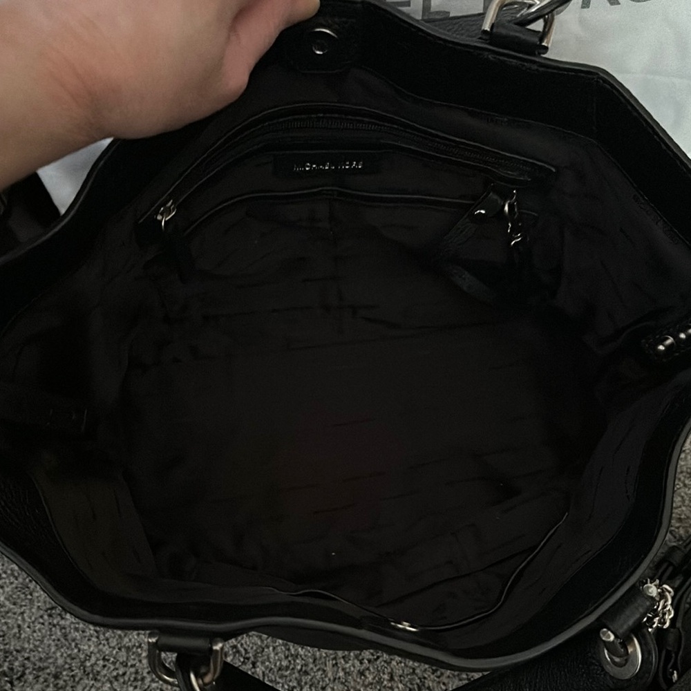 Michael Kors Black Leather Tote with Studded Details - Picture 6 of 7